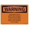 Signmission OSHA WARNING Sign, Mine Shafts And Tunnels Occur, 18in X 12in Decal, 12" W, 18" L, Landscape OS-WS-D-1218-L-12042 - alternate 1
